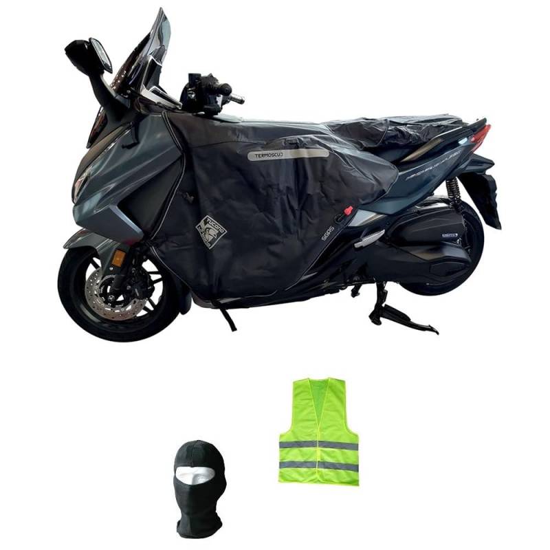 KOMPATIBEL MIT Honda Forza 125 pro Jahr 2023 BEINABDECKUNG R238-X TERMOSCUDO Tucano Urbano wasserdichte THERMISCHE Decke INNEN AUS ECO-Fell, SPEZIFISCH FÜR Roller von CLICK & GO