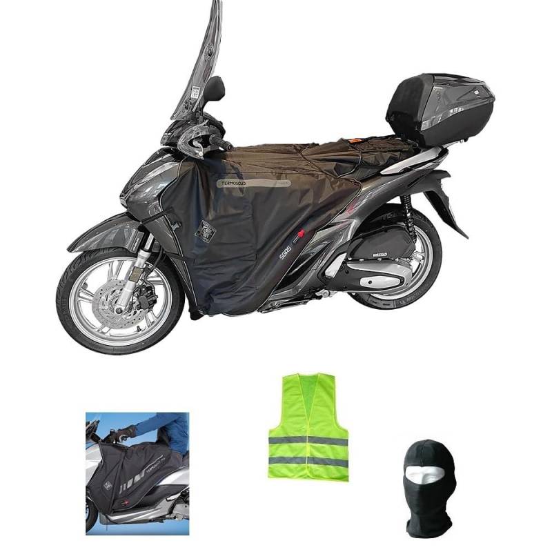 KOMPATIBEL MIT Honda SH 125i pro Jahr 2021 BEINABDECKUNG R212-X TERMOSCUDO Tucano Urbano wasserdichte THERMISCHE Decke INNEN AUS ECO-Fell, SPEZIFISCH FÜR Roller von CLICK & GO