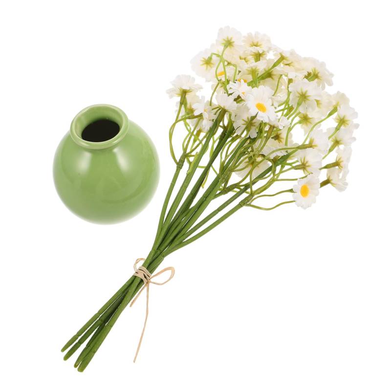 CLISPEED 1 Set Künstliche Blumenkunst Kunstblumen Kunstblumen Blumen Tafelaufsätze Für Tische Esstisch Dekoration Desktop Blumenarrangement Tafelaufsätze Für Tische Ideen Keramik von CLISPEED