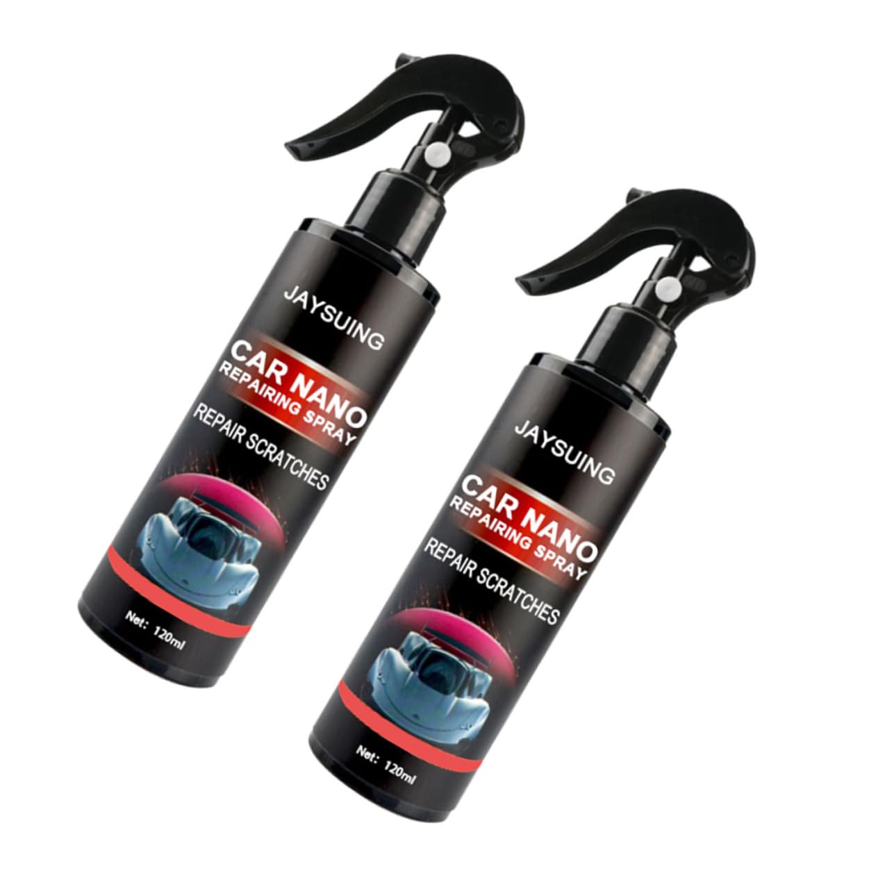 CLISPEED 2 Auto Reparatur Spray Autoreparaturspray Autopolitur-Spray Autowachs-politurspray Autopflegespray Sprühflasche Kratzer-entferner Autokratzspray Nano-reparaturspray Plastik Black von CLISPEED