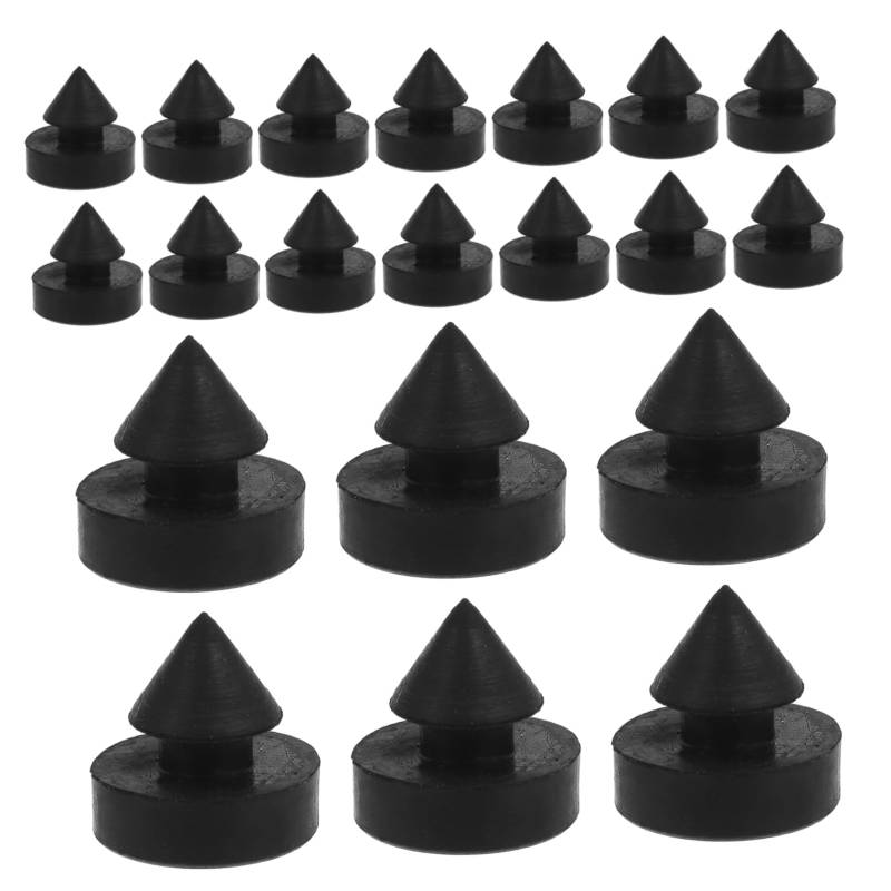 CLISPEED 20st Antikollisionsstoßdämpfer Schranktürstopper Türstopper Für Die Innentür Magnetischer Türstopper Anti Tür Zuschlagen Türstoßstange Scharnier Türstopper Türschutz Black Gummi von CLISPEED