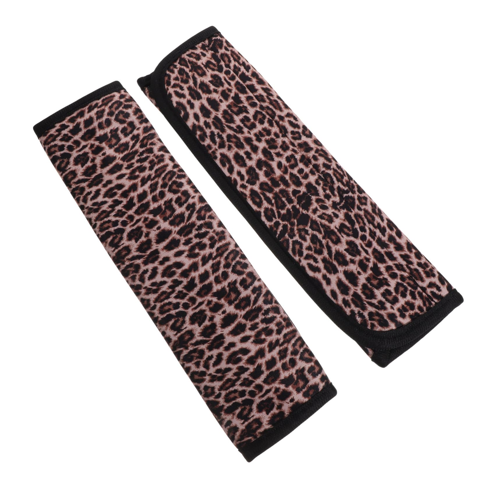 CLISPEED 2St Schulterpolster für Sitz Kopfstütze cart wagen Car shoulder strap cushion protector pkw zubehör Auto Zubehör Leopard Sicherheitsgurtpolster Polyester von CLISPEED