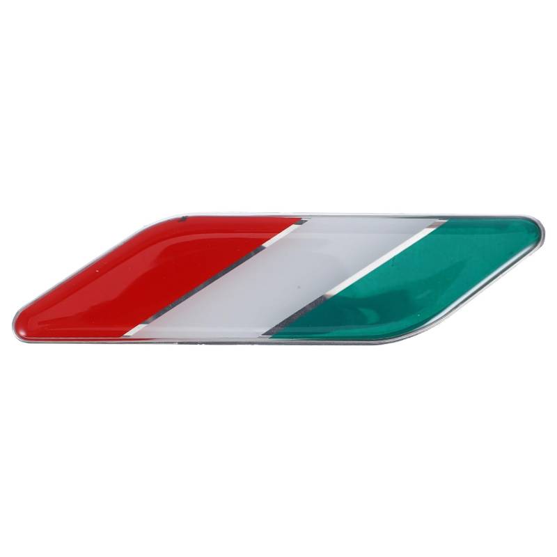 CLISPEED 3D-Autoaufkleber Mit Italien-Flagge Embleme Mit Italien-Flagge Aufkleber Aus Metall Italien-Flagge Stoßstangendekoration Patriotisches Autofenster-Tür-Ornament Für Kraftfahrzeuge von CLISPEED