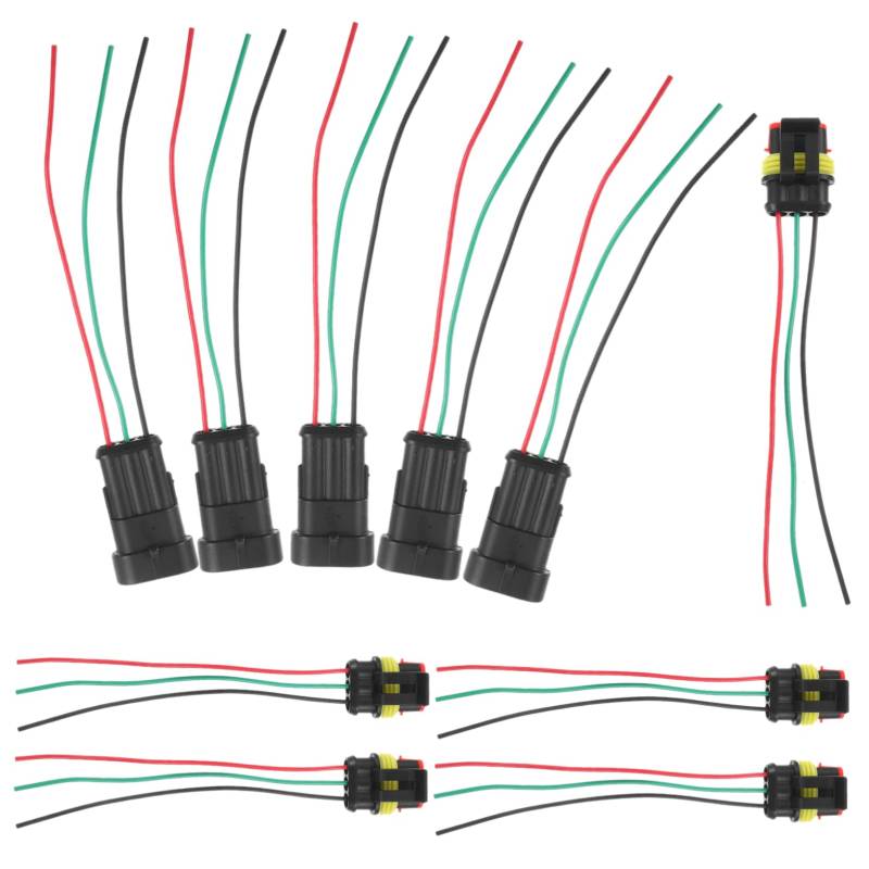 CLISPEED 5 Paar Wasserdichte Steckverbinder Schnellverbinder Für Fahrzeuge Robuste Kabelverbindung Mit Gelmuffe Für Erdkabel Ideal Für Outdoor Anwendungen Und Verlängerungskabel von CLISPEED