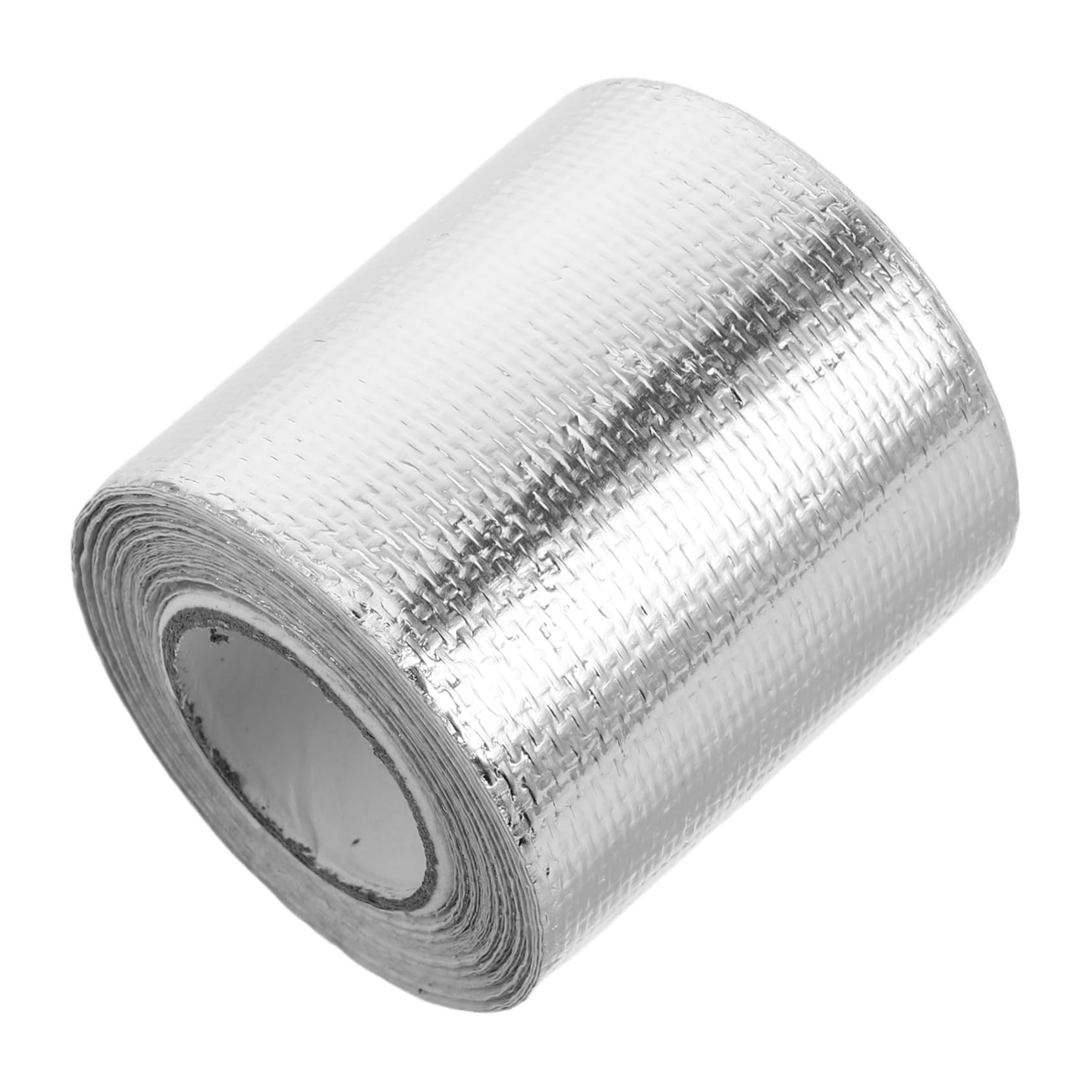 CLISPEED Aluminiumfolienfasertuch Schlauchheizungshülle Klebstoff Mit Hoher Hitzebarriere Thermoklebstoff Für Fahrzeuge Absperrband Goldenes Wärmeband Goldene Hitzeschildfolie Silver von CLISPEED