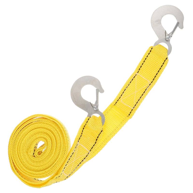 CLISPEED Auto Abschleppseil Bungee-seile Mit Haken Schäkel Trizeps Wickler Ziehen Schleife Türhaken Fitness-armbänder Bungee-seile Strapazierfähig Im Freien Kurze Spanngurte Nylon Yellow von CLISPEED