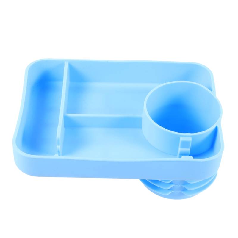 CLISPEED Auto-babysitz Autositz-getränkehalter-snack-tablett Autositz-organizer Autotabletts Für Kinder Kinderautositzschale Auto-esstablett Autositz-schreibtisch Autoablage Kieselgel Blue von CLISPEED