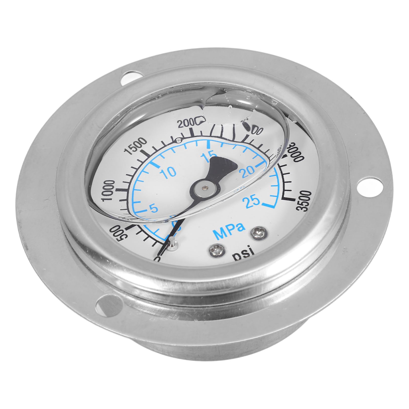 CLISPEED Barometer Kupfer öldruckmesser Öldruckanzeige prüfen Dosenluft Filter Gauge-Stretching-Kit Wasser Druckmessgerät Flüssigkeitsdruckwerkzeug Manometer aus Metall Edelstahl Silver von CLISPEED