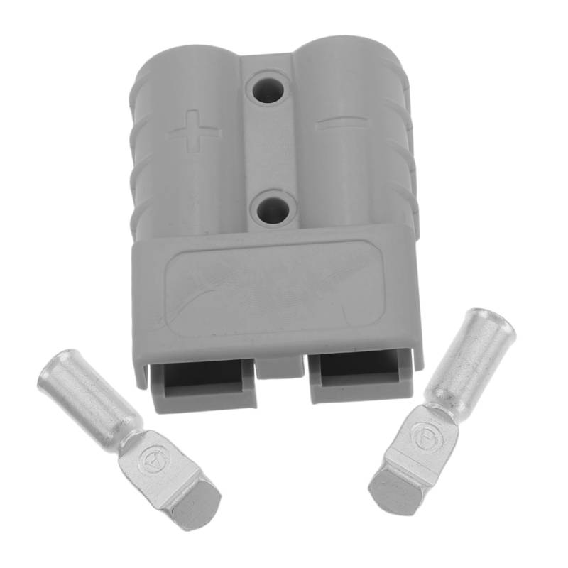 CLISPEED Gabelstecker Anhänger-Tool Battery Quick Connector Kit Elektrischer Steckverbinder Gabelstapler Stromanschluss Autoanschlüsse Stecker gesteckt Anschlussstecker STK Grey von CLISPEED