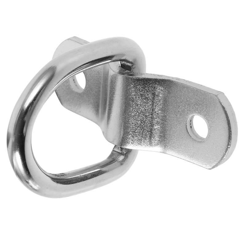 CLISPEED Seilschlaufenschnalle Mit Zuglasche D-Ring-schäkel Aufhänger LKW-ladeflächenhaken D-Ring Für Pflocktasche Ankerpunkt Bausatz Festmachen Torriegel Kupplung Zurren Eisen Silver von CLISPEED