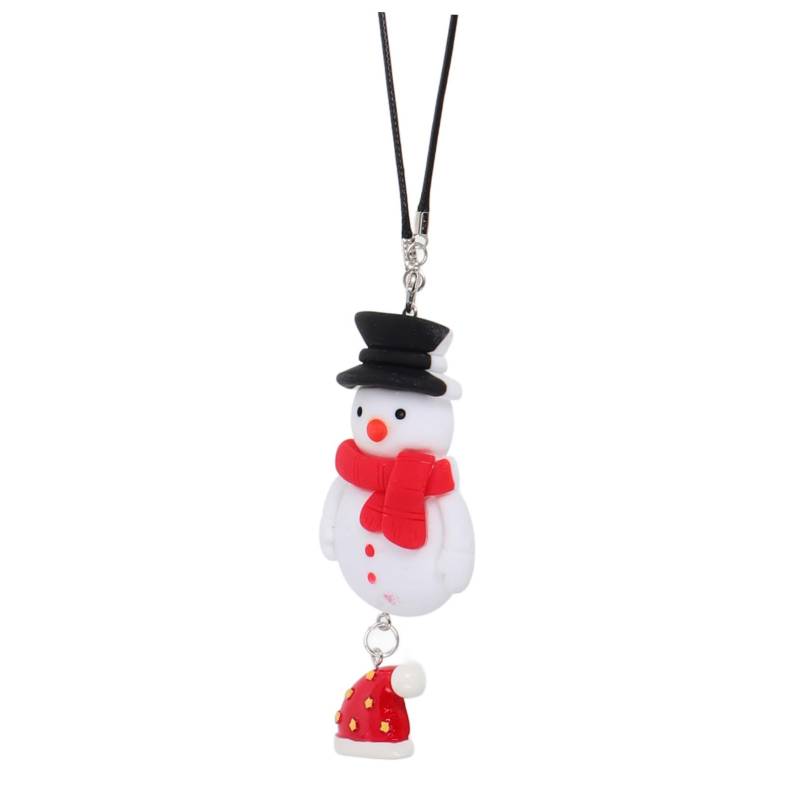 Schneemann Anhänger Weihnachtsanhänger Für Schmuck Weihnachtsdekoration Autozubehör Winterdekoration Weihnachtsdekoration Für Autos Schneemann Ornament Große Schneemann CLISPEED von CLISPEED