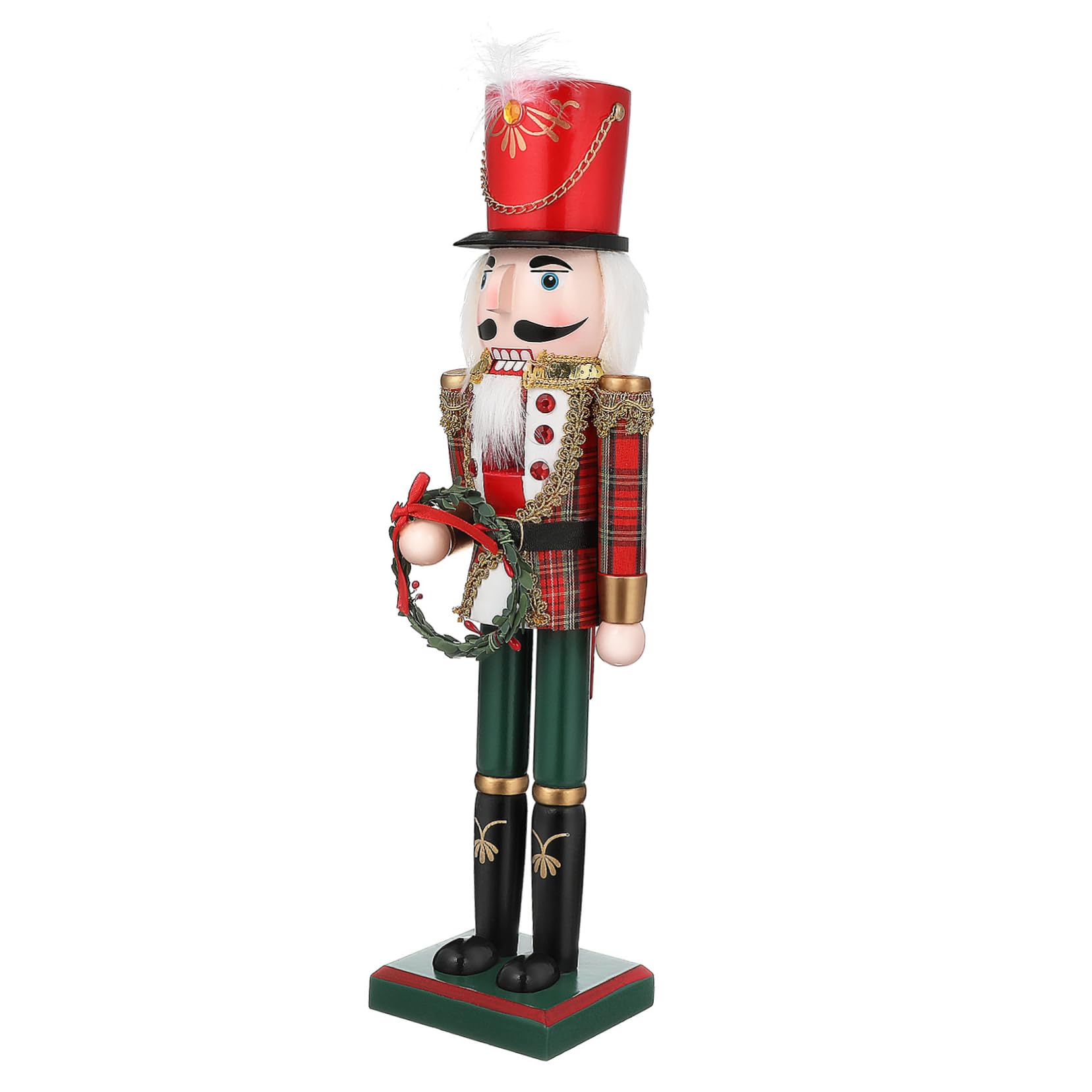 Soldat Nussknacker -streifenlichter Sonnenfänger Mit Kristallen Nussknacker-ornamente Nussknacker Christbaumschmuck Dekorativ Miniatur-weihnachtsschmuck Dekorationen Rot Hölzern CLISPEED von CLISPEED