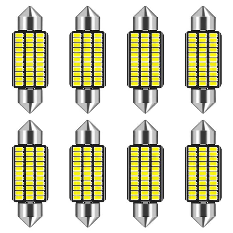 CLIUNT 8 Stück 12V 36mm Auto Innen Beleuchtung,Plug and Play,für Ambientebeleuchtung von CLIUNT