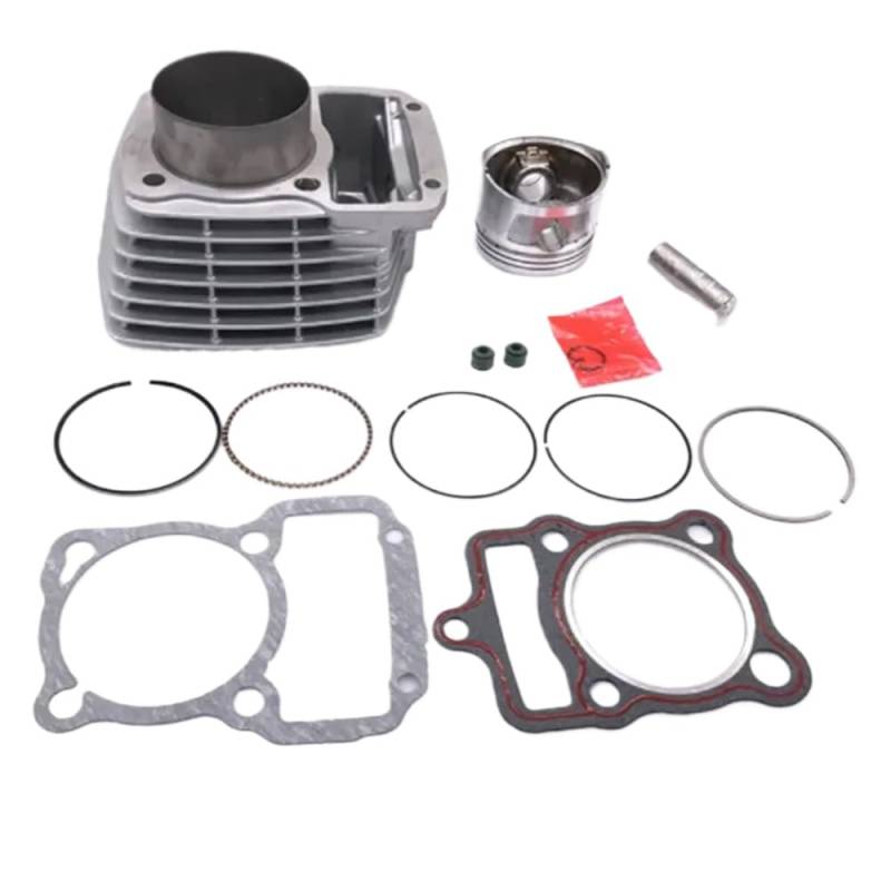 150cc Motorrad Zylinder Kit mit 62mm Bohrung Kolbenring Werkzeug und Dichtungssatz kompatibel mit CG150 ATV Beach Motor Motor Ersatzteilen von CLIVPBXW