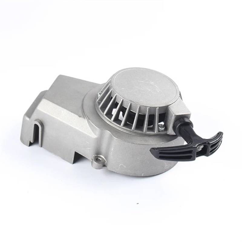 Aluminium Easy Pull Starter Kompatibel mit 2 Takt 47cc 49cc Motor Dirt Bike Pocket Bike Scooter ATV Quad Motorrad Kompatibles Werkzeug(Silver) von CLIVPBXW