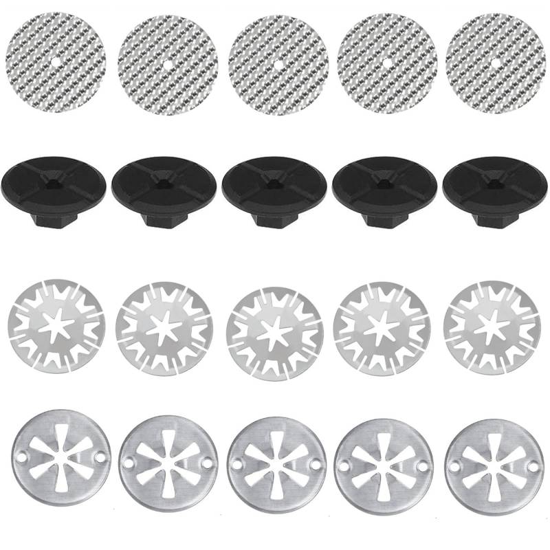 CLKE 20STK Hitzeschutzblech, Auspuff Reparaturset 50MM 30MM 24MM, Hitzeschutzblech reparatursatz, Klemmscheiben Hitzeschutzblech für VW Au_di von CLKE