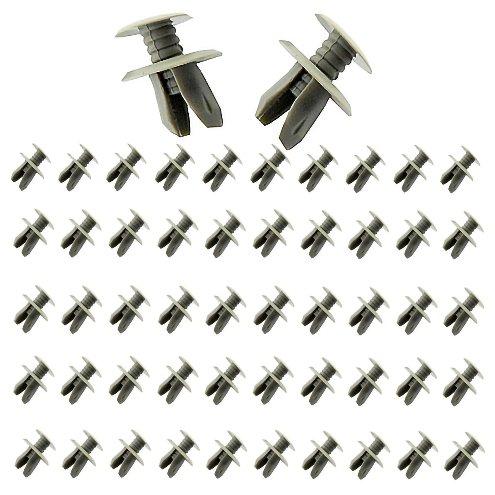 CLKE Befestigungsclips, Auto Verkleidung Clips, Türverkleidung Clips, Türverkleidung Befestigung Clips, Auto Befestigung Clips, Zubehör für VW T4 T5 LT, 50 Stück, Grau 70186729901 701867299 von CLKE