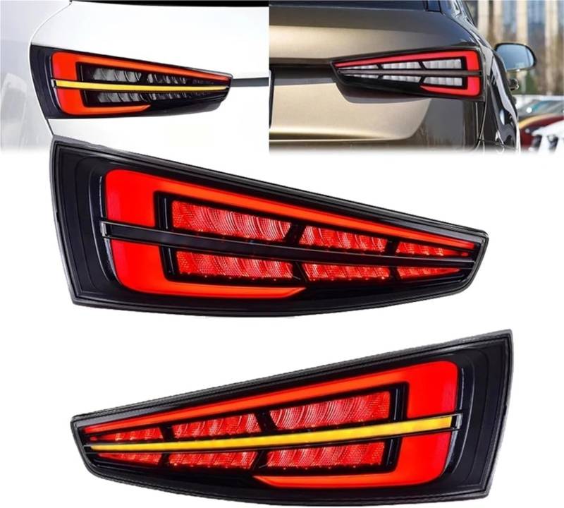 Autorücklichter für Audi Q3 2008-2012, Die Schale ist robust und langlebig,Red A Pair von CLLYBF66