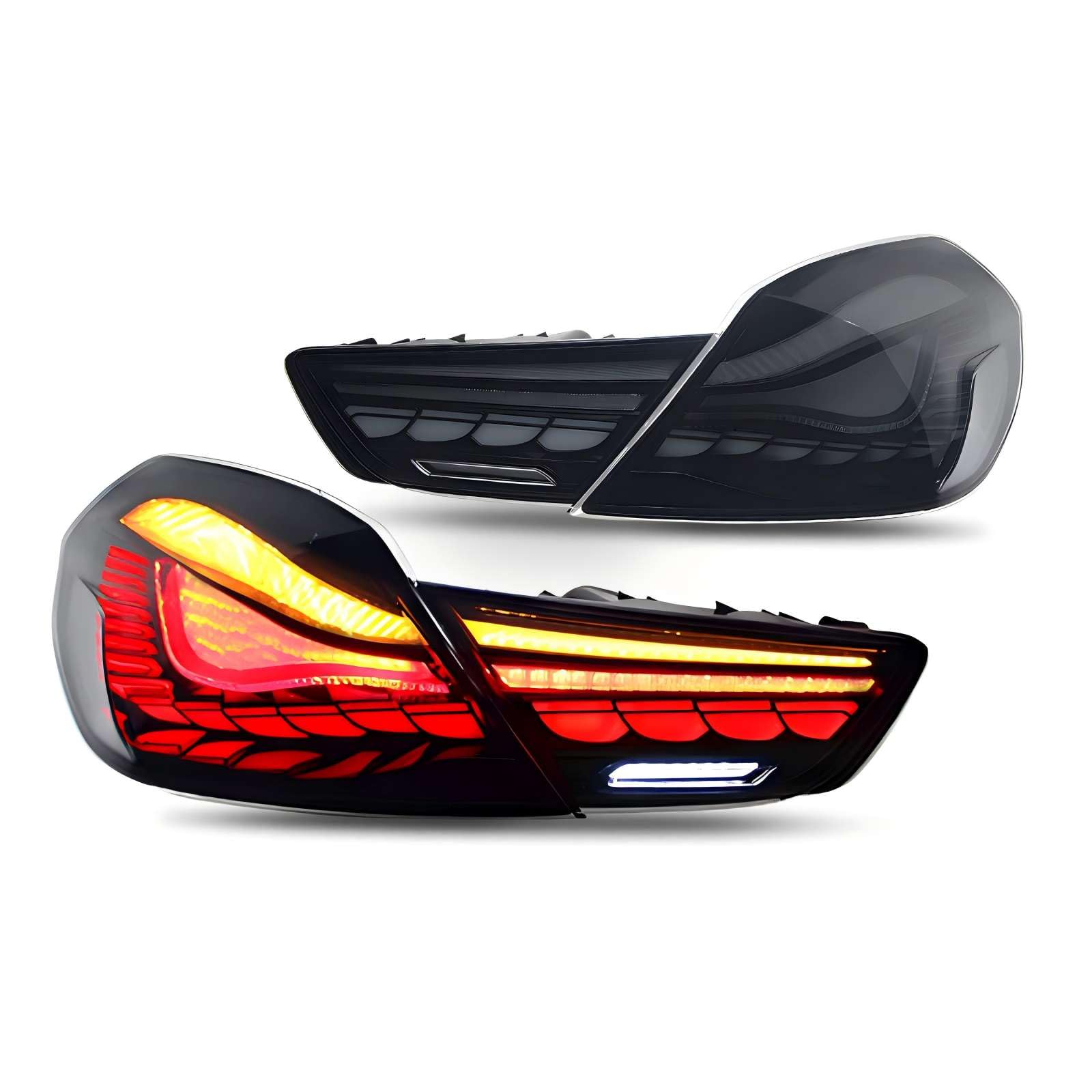 Autorücklichter für BMW 6 Series F06 F12 F13 2010-2017, Die Schale ist robust und langlebig,Red A Pair von CLLYBF66