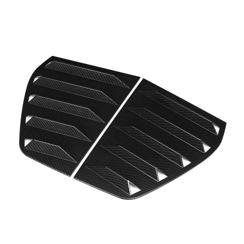 Auto-Heckspoiler Für VW Für Golf 6 MK6 MK6.5 GTI GTD R Für R-Linie 2009-2013 2 Teile/Satz Hinten Fenster Viertel Shutter Abdeckung Trim Heckflügel Spoilerflügel (Color : Carbon Look) von CLOXKS