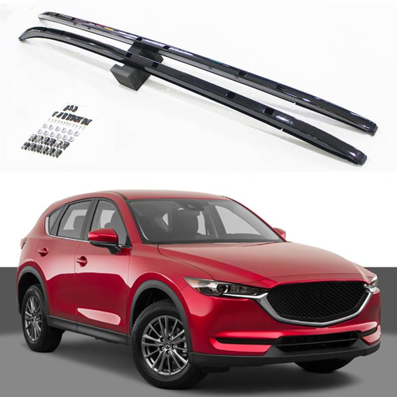 Dachboxen Auto Dachträger Für Mazda CX-5 2016-2022 Schienen Bar Gepäckträger Bars obere Querstange Rack Schienenboxen Aluminiumlegierung von CLSMD