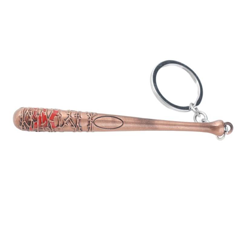 CLSSLVVBN Legierungs Schlüsselanhänger mit Walking Dead Stick, langlebiger Schlüsselanhänger, Baseballschläger Form, Schlüsselanhänger für Männer, Walking Dead Stick Schlüsselanhänger von CLSSLVVBN