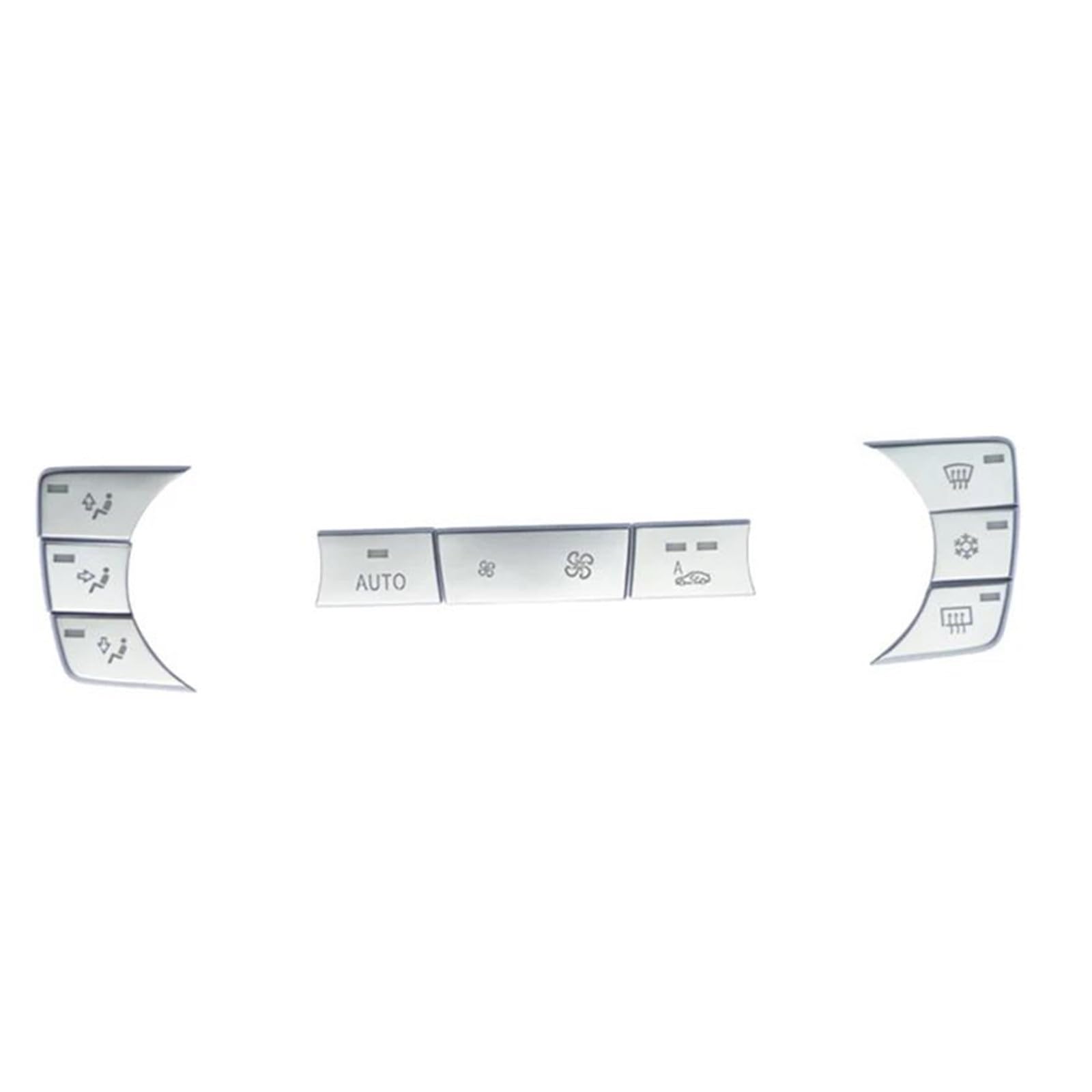 CLWYWUL Abdeckung Knopf Kompatibel Mit E90 2005 2006 2007 2008 2009 2010 2011 2012 Auto-Innentasten-Aufkleber, Abdeckungen, Multimedia-Klimaanlage, CD-Panel-Verkleidung(Low Configuration) von CLWYWUL