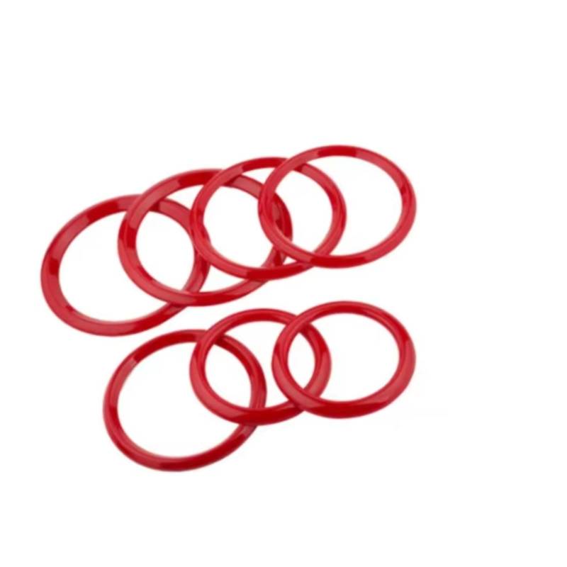 CLWYWUL Auto AC Vent Cover Kompatibel Mit Benz Für A GLB Class 2019 2020 2021 2022 2023 2024. Zentrale Klimaanlagen-Entlüftungsauslass-Abdeckungsverkleidung(Red) von CLWYWUL