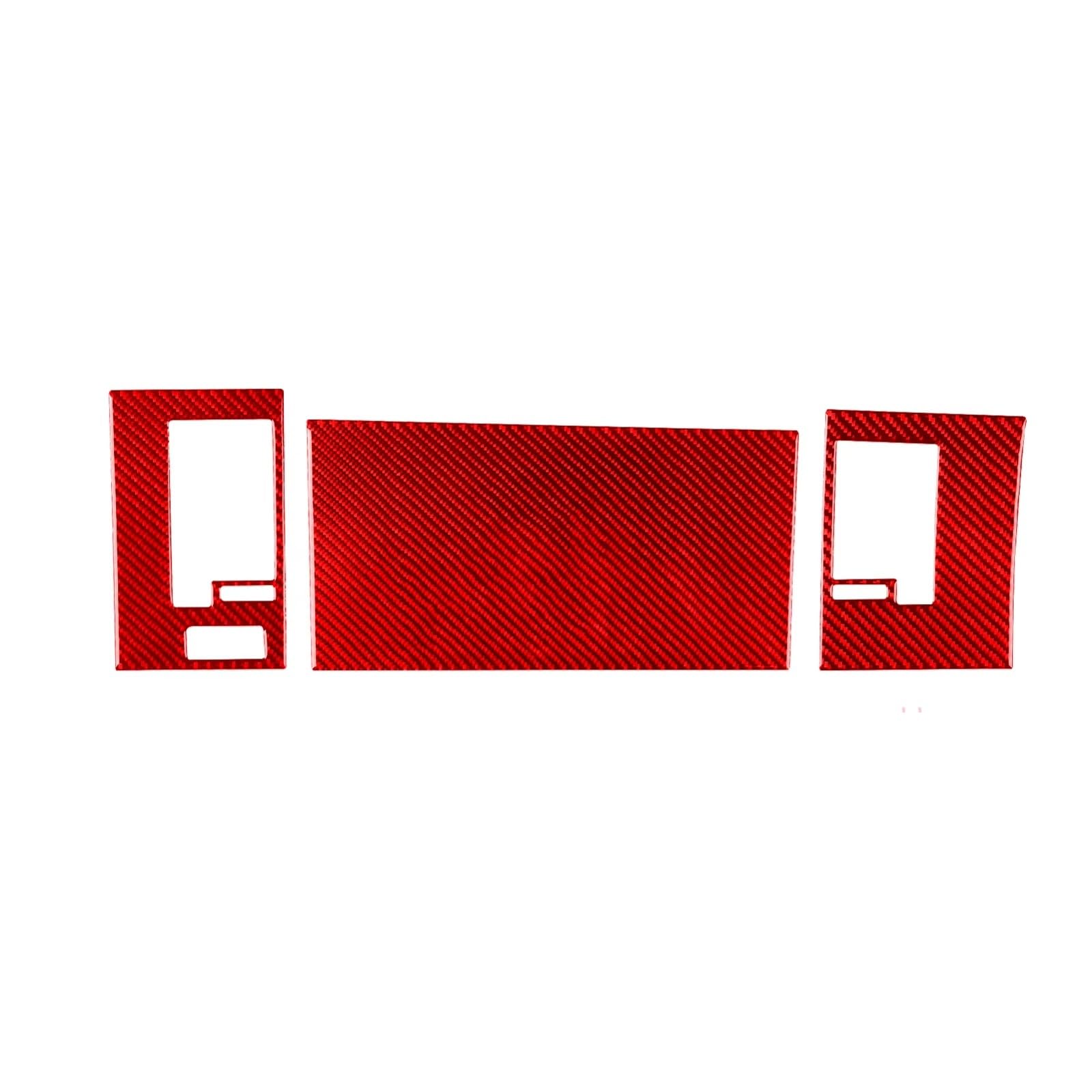 CLWYWUL Auto AC Vent Cover Kompatibel Mit Dodge Für Durango 2004 2005 2006 2007. Auto-Innenraum-Copilot-Armaturenbrett-Luftauslass-Trim-Aufkleber(A Red) von CLWYWUL