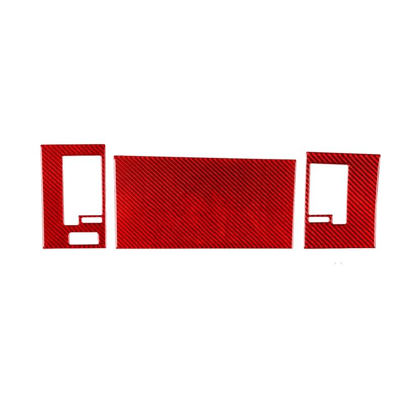 CLWYWUL Auto AC Vent Cover Kompatibel Mit Dodge Für Durango 2004 2005 2006 2007. Auto-Innenraum-Copilot-Armaturenbrett-Luftauslass-Trim-Aufkleber(A Red) von CLWYWUL