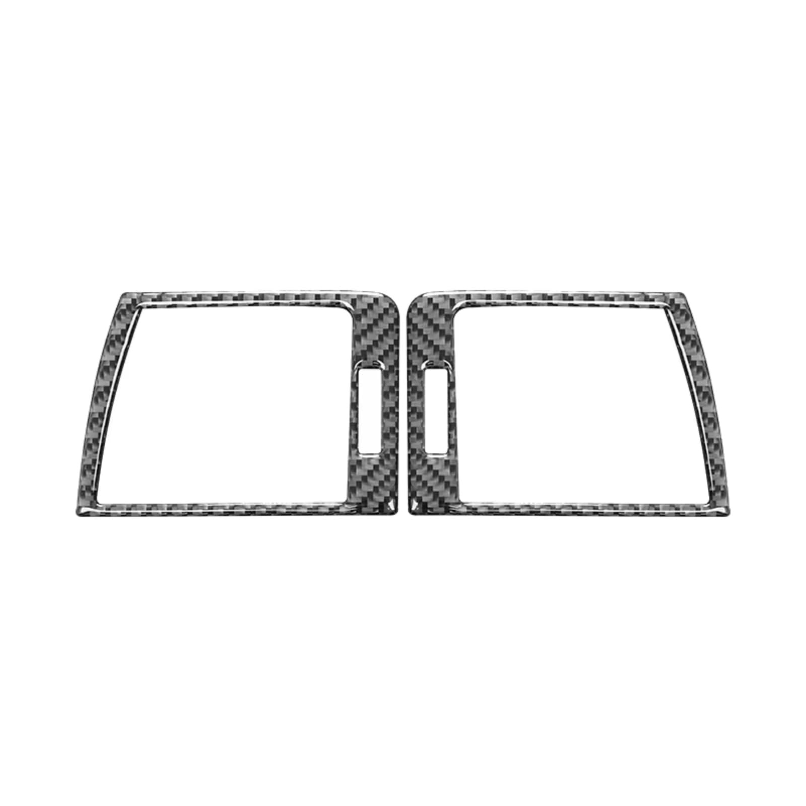 CLWYWUL Auto AC Vent Cover Kompatibel Mit Für 3 Series E46 1999 2000 2001 2002 2003 2004. Auto-Armaturenbrett-Panel, Linke Und Rechte Lüftungsschlitze, Zierrahmen-Abdeckungsaufkleber(Black) von CLWYWUL