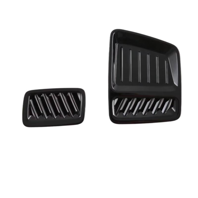 CLWYWUL Auto AC Vent Cover Kompatibel Mit Hyundai Für Santa Fe 2023 2024, Auto-Front-Armaturenbrett, Obere Luftauslass-Abdeckung, AC-Entlüftungsrahmen, Verkleidung(Black) von CLWYWUL