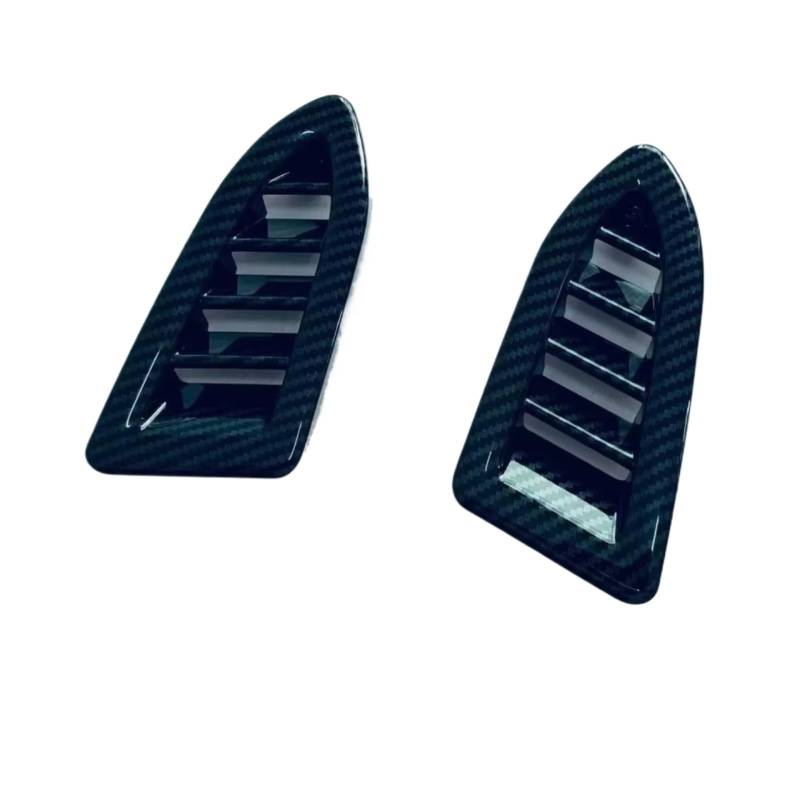 CLWYWUL Auto AC Vent Cover Kompatibel Mit Subaru Für Crosstrek 2024, Auto-Styling-Zubehör, Vorderes Armaturenbrett, Obere AC-Entlüftungsabdeckung, Auslassrahmenverkleidung(Carbon Black) von CLWYWUL