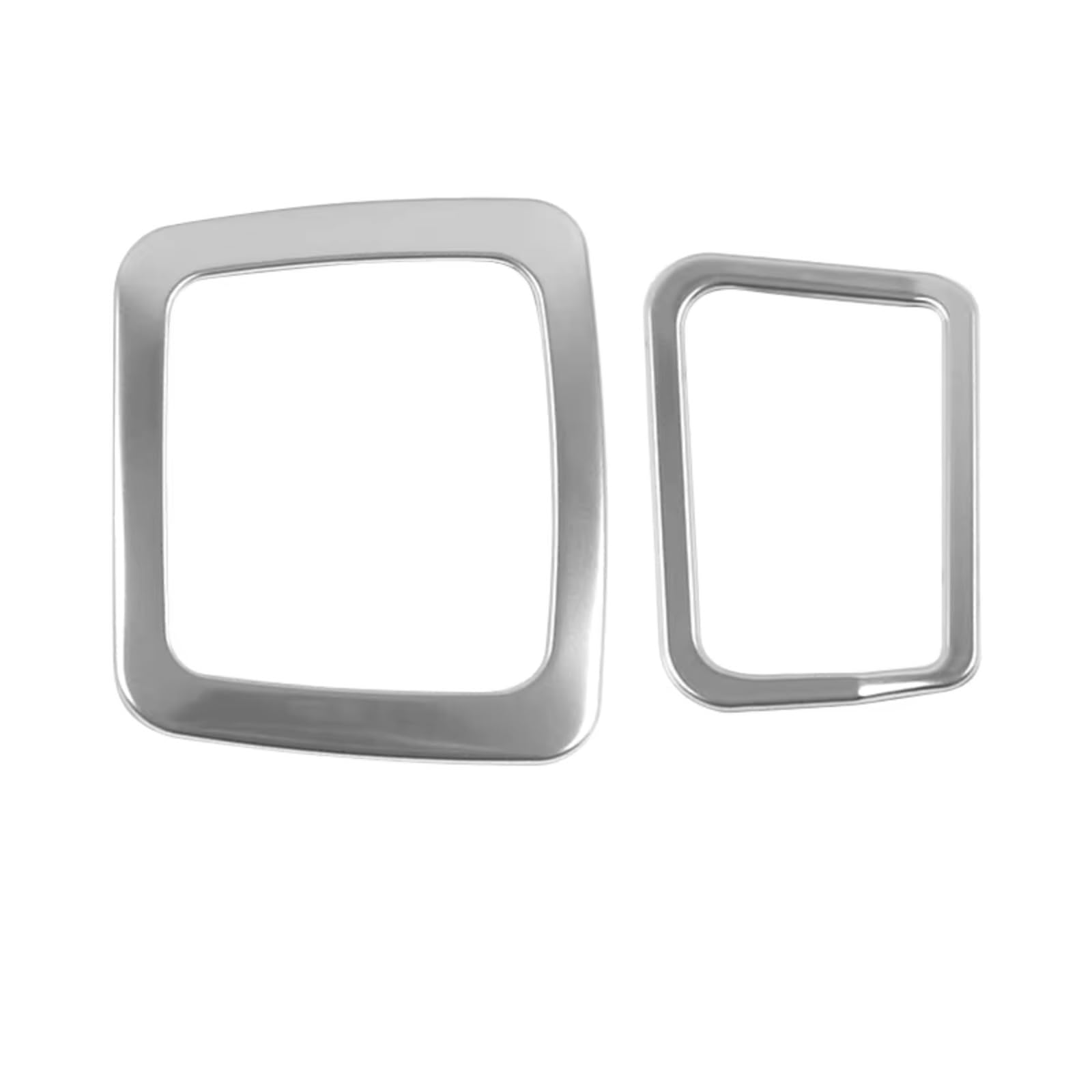 CLWYWUL Auto AC Vent Cover Kompatibel Mit Toyota Für Corolla Für Cross XG10 2021 2022 2023 2024 Auto-Heckklimaanlage-Entlüftungsauslassrahmenabdeckung Zieraufkleber(Silver) von CLWYWUL