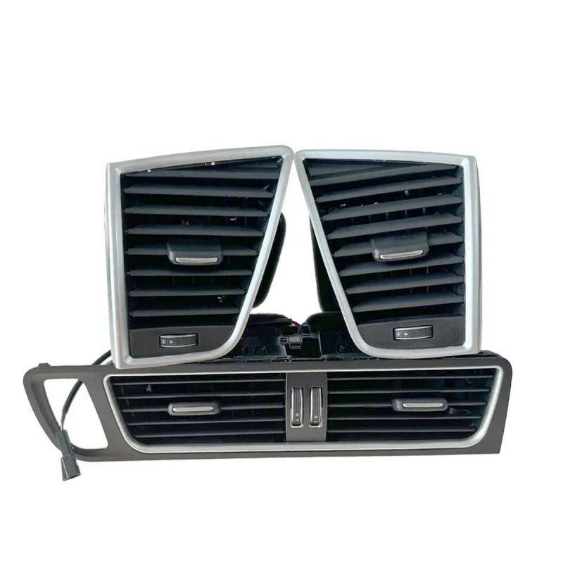 CLWYWUL Klimaanlage Front Air Grille Kompatibel Mit Q5 2008 2009 2010 2011 2012 2013 2014 2015 2016 2017 8R1820901 Auto-Klimaanlagen-Lüftungsgitter-Abdeckungsset Autozubehör(1 Set-3 PCS) von CLWYWUL