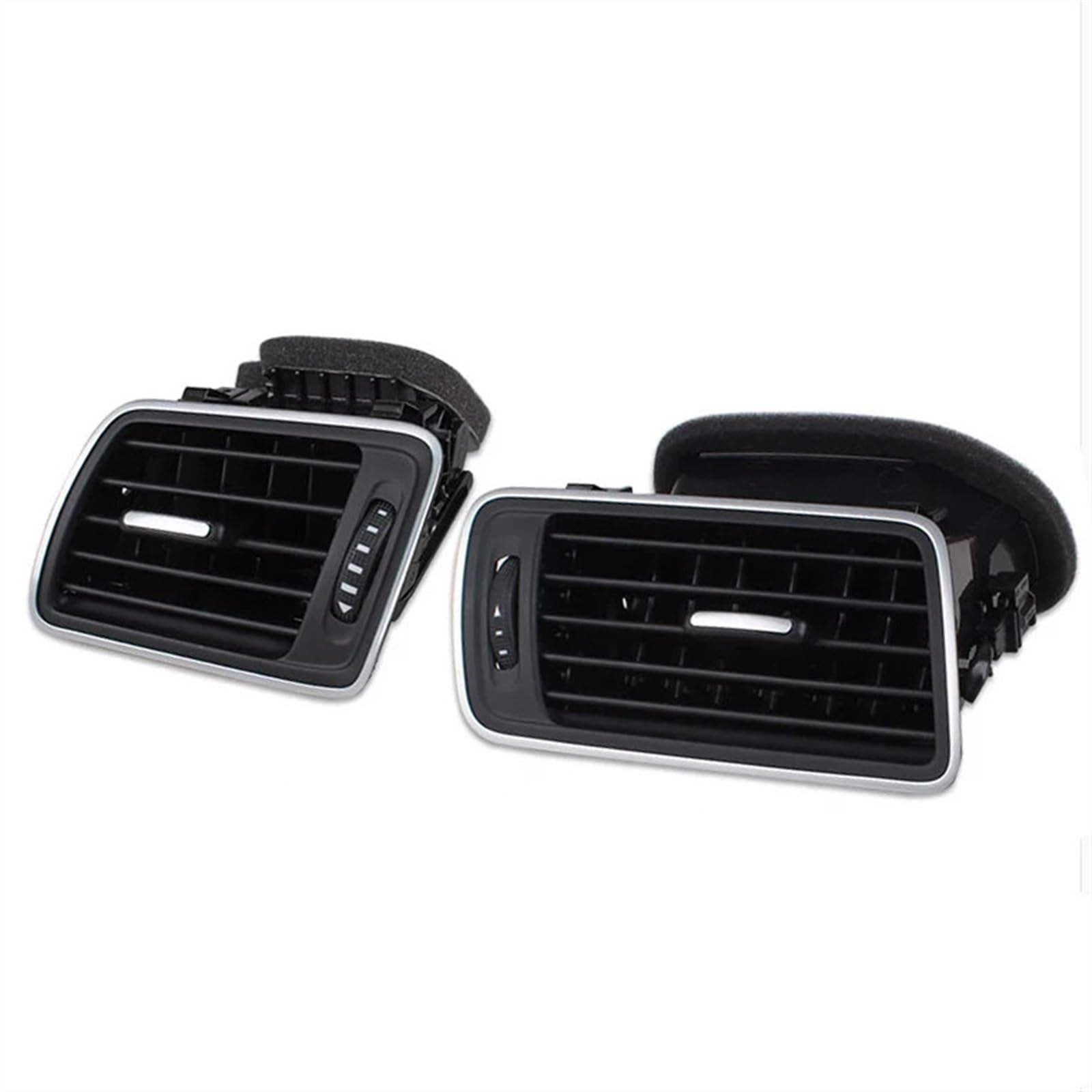 CLWYWUL Klimaanlage Front Air Grille Kompatibel Mit VW Für Cc 2009 2010 2011 2012 2013 2014 3AD819701A Auto Vorne Armaturenbrett Klimaanlage Luftauslass Rahmen Autozubehör(Matte Black LH RH) von CLWYWUL