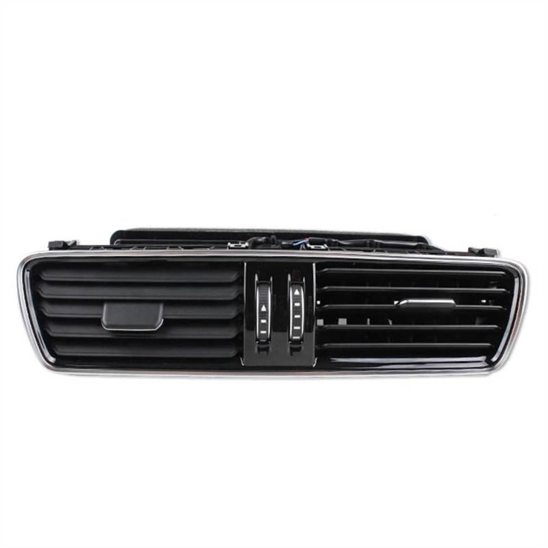 CLWYWUL Klimaanlage Front Air Grille Kompatibel Mit VW Für Cc 2009 2010 2011 2012 2013 2014 3AD819701A Auto Vorne Armaturenbrett Klimaanlage Luftauslass Rahmen Autozubehör(Piano Black Middle) von CLWYWUL