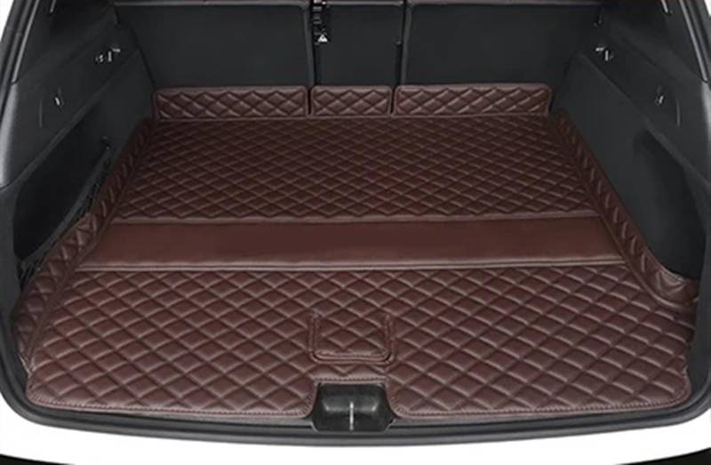 CLWYWUL Kofferraumwanne Teppich Kompatibel Mit Für X5 2014 2015 2016 2017 2018 5 Sitze Kofferraummatte Auto All-Inclusive Kofferraummatte Gepäckauskleidung Schutzablage Teppichzubehör(Coffee) von CLWYWUL