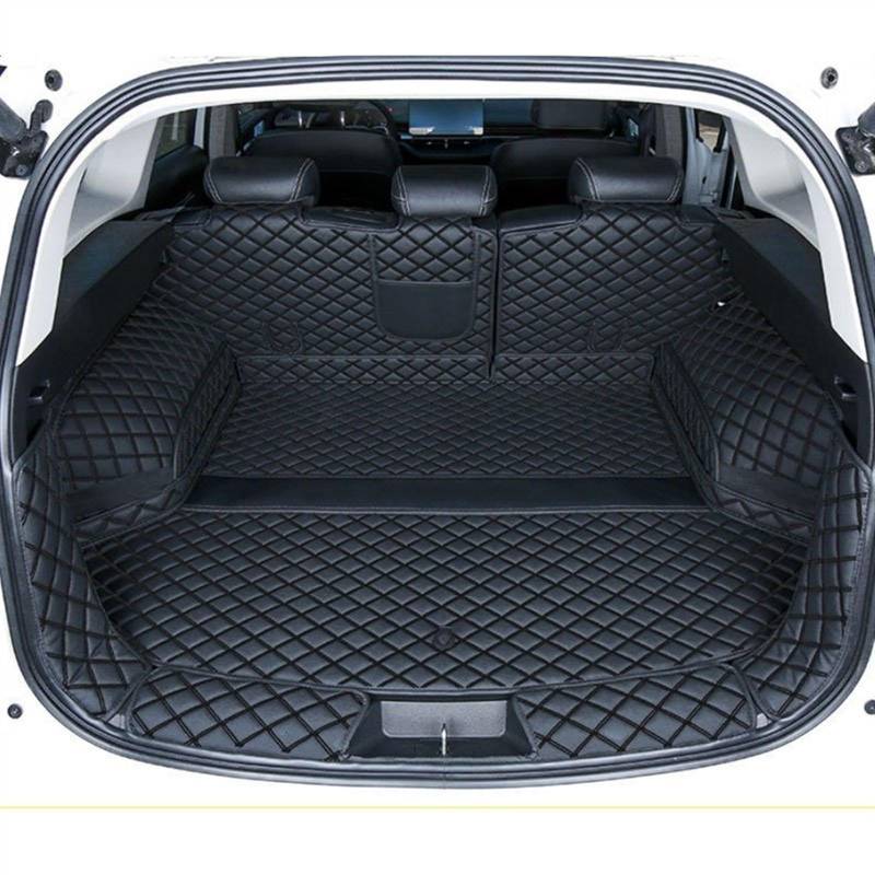 CLWYWUL Kofferraumwanne Teppich Kompatibel Mit Haval Für H6 3TH GT 2021 2022 2023 2024 Kofferraummatte Catpet Innenbodenschutz Schutzschale Fahrzeugteppichzubehör(Black) von CLWYWUL