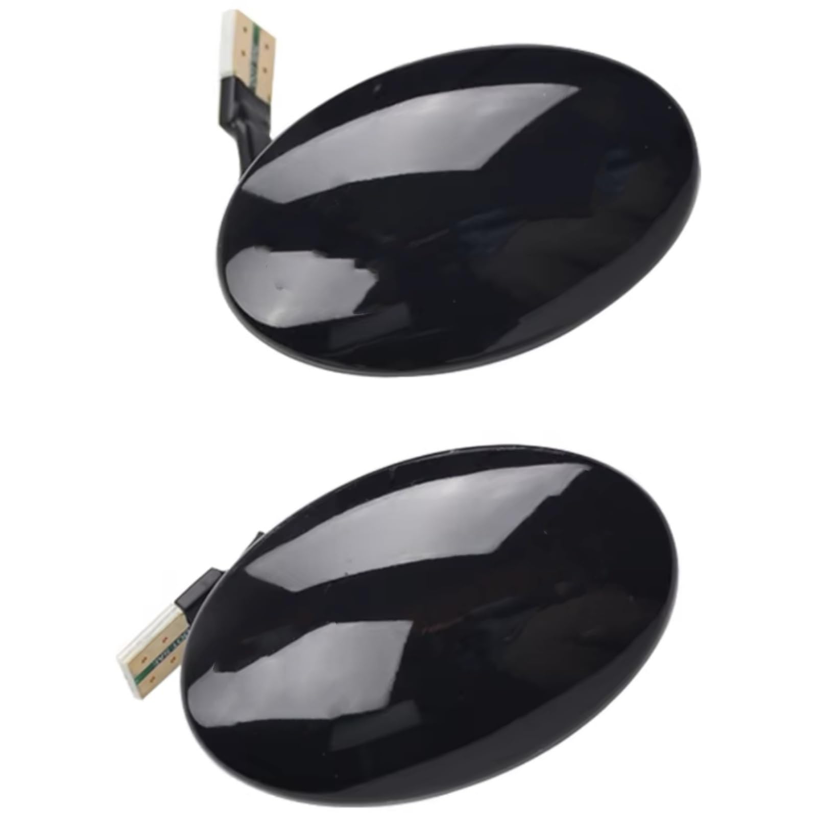 CLWYWUL Logo-Licht Kompatibel Mit Ford Für Fiesta III MK3 1989-1996 Für Fiesta IV MK4 1995-2001 Fließendes Blinker-Blinker-Seitenmarkierungslicht(Black) von CLWYWUL