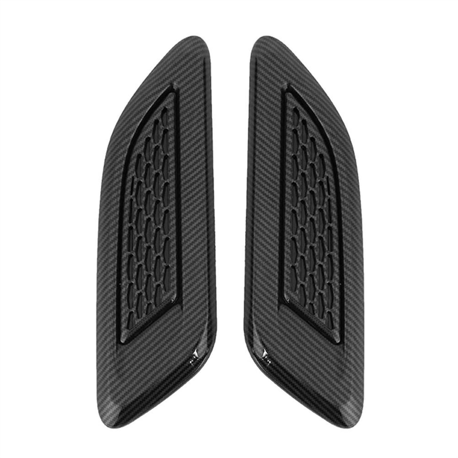 CLWYWUL Lufthutze für Auto 2 Stücke Auto Lufteinlass Einlass Motorhaube Hauben Scoop Vents Aufkleber Universal Dekorative Abdeckung Hood Scoop Air Vent Trim(2) von CLWYWUL