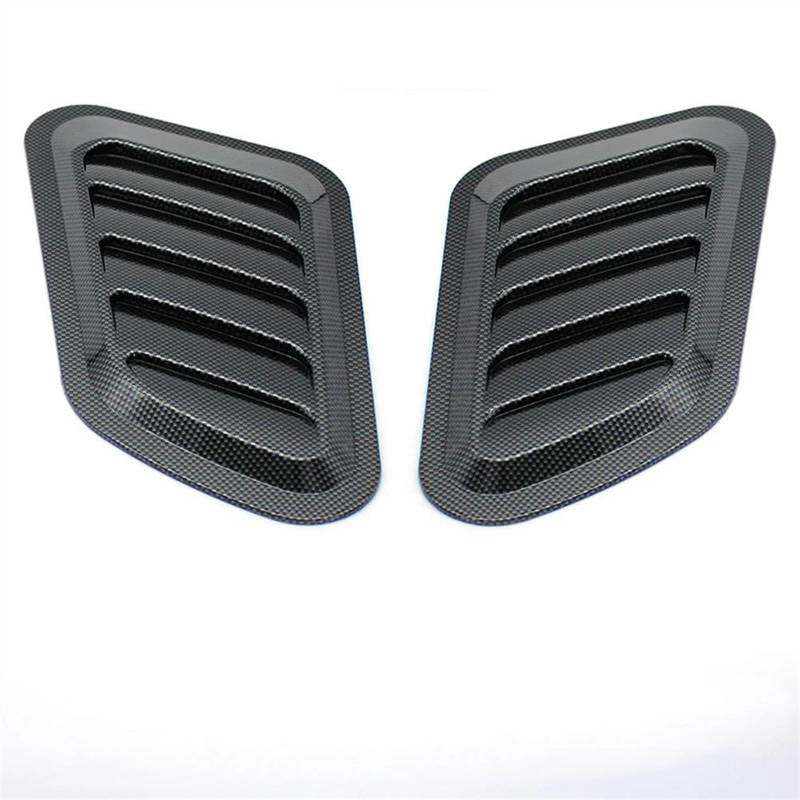 CLWYWUL Lufthutze für Auto 2PCS Universal Haube Vent Lufteinlass Abdeckung Bonnet Vents Air Intake Turbine Motor Abdeckung Turbo Motorhaube Auto Modifizierte Teile(A2) von CLWYWUL