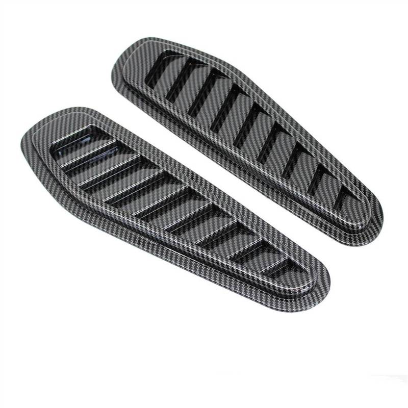 CLWYWUL Lufthutze für Auto 2PCS Universal Haube Vent Lufteinlass Abdeckung Bonnet Vents Air Intake Turbine Motor Abdeckung Turbo Motorhaube Auto Modifizierte Teile(B2) von CLWYWUL