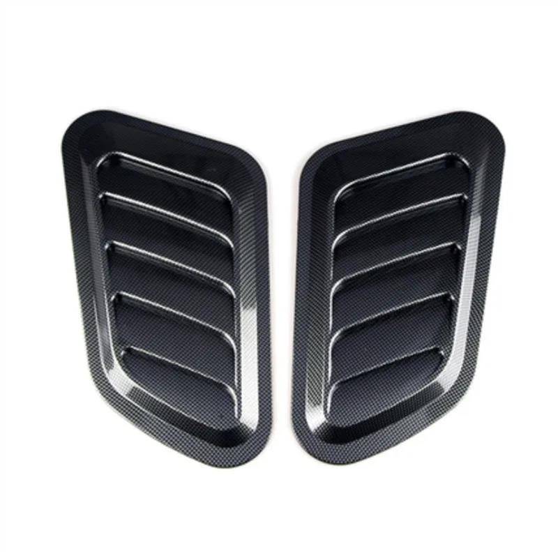 CLWYWUL Lufthutze für Auto 2Pcs Universal Motorhaube Scoop Auto Air Flow Intake Hood Scoop Vent Motorhaube Abdeckung Lufteinlass Turbine Motor Abdeckung Auto Außen(3) von CLWYWUL