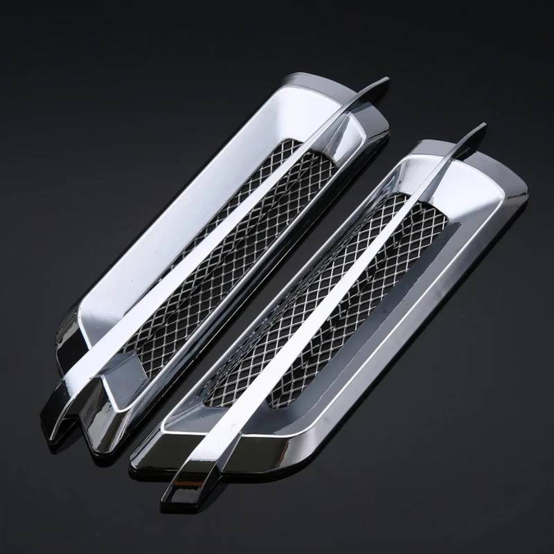 CLWYWUL Lufthutze für Auto 2Pcs Universal Side Vent Dekoration Luftstrom Kotflügel Auto Seite Vent Kotflügel Abdeckung Haube Vent Abdeckung Haube Lufteinlass Auto Körper Dekor von CLWYWUL