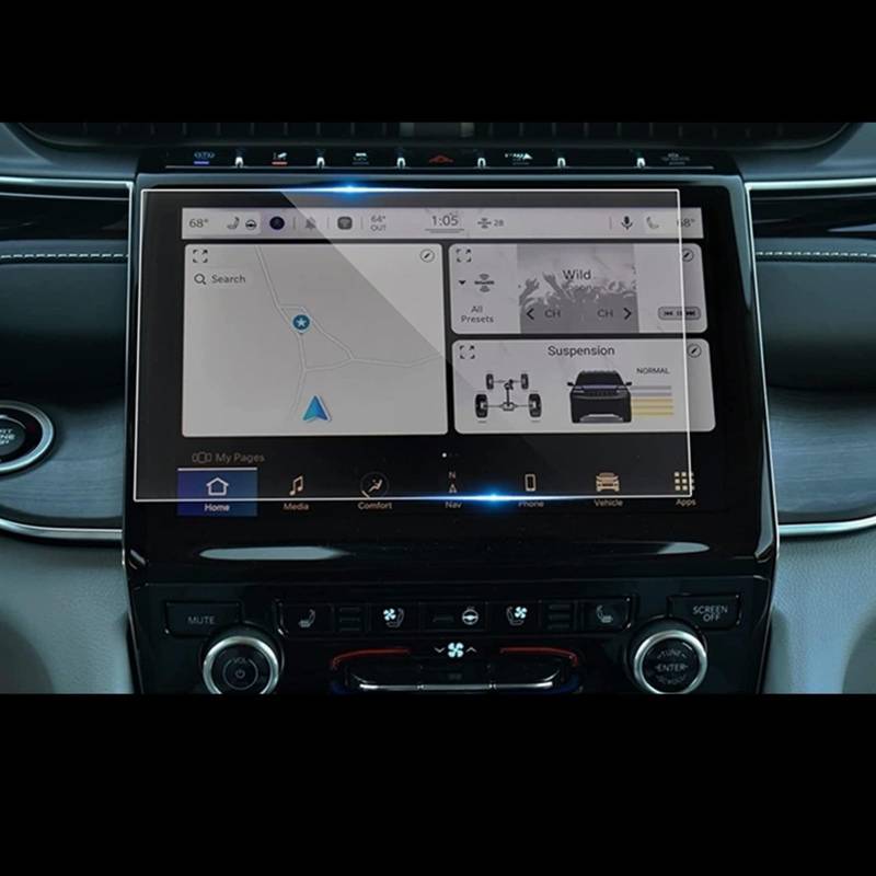 CLWYWUL Navigation AR Schutzfolie 10.1 Kompatibel Mit Grand Für Cherokee 2022 2023 Navigation Radio Infotainment Display Schutzfolie Gehärtetes Glas Displayschutzfolie von CLWYWUL