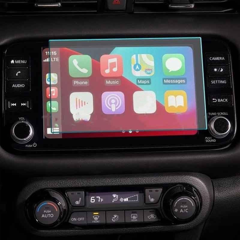 CLWYWUL Navigation AR Schutzfolie Kompatibel Mit Nissan Für Kicks 2021 2022, Auto-GPS-Navigationsbildschirm, Gehärtetes Glas, Schutzfolie, Auto-Innenraum-Anti-Fingerabdruck-Folie von CLWYWUL