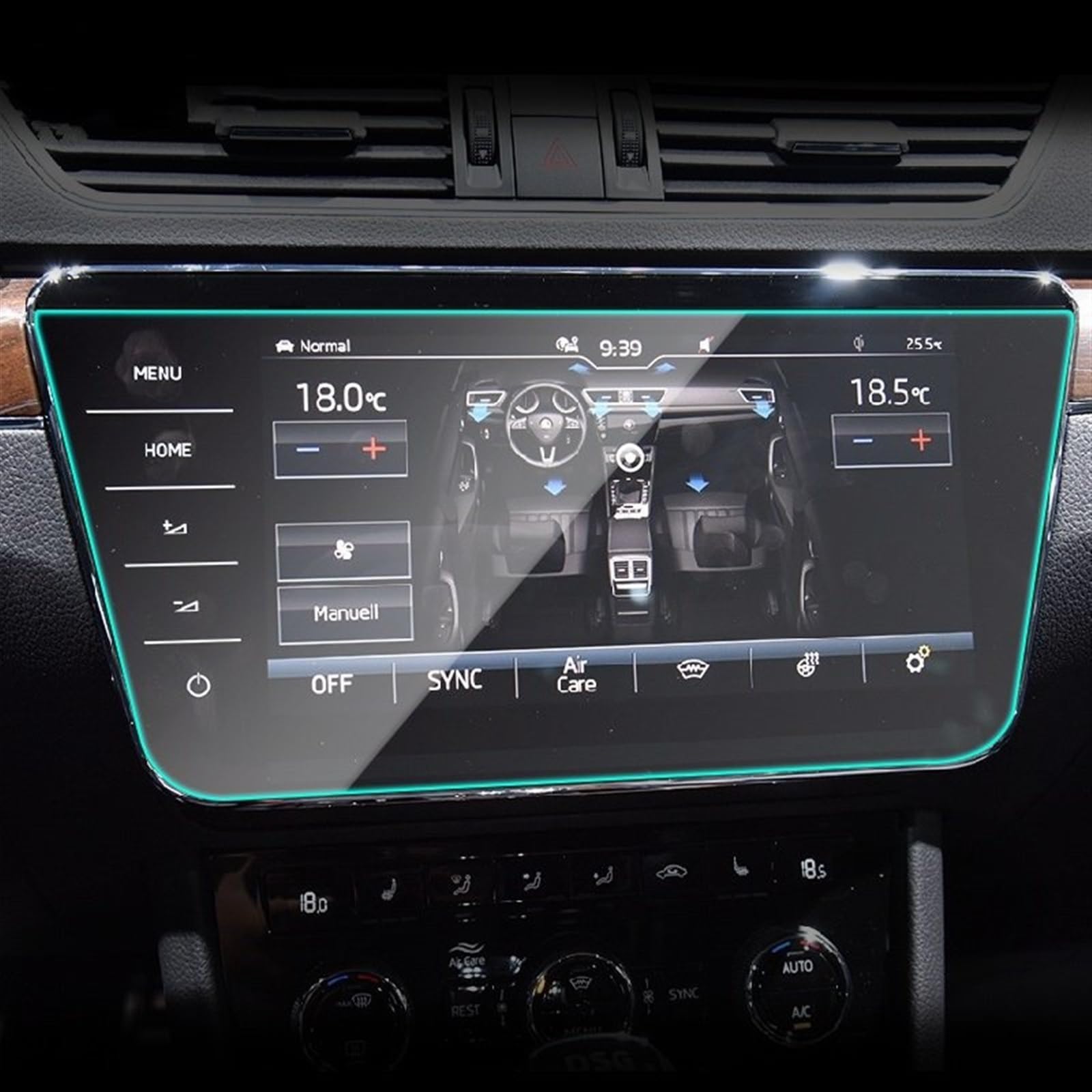 CLWYWUL Navigation AR Schutzfolie Kompatibel Mit Skoda Für Superb 2019 2020 2021 2022 2023 Auto-GPS-Navigations-Schutzfolie LCD-Bildschirm TPU-Folie Displayschutzfolie 9,2 Zoll(9.2 Inch 1PCS) von CLWYWUL