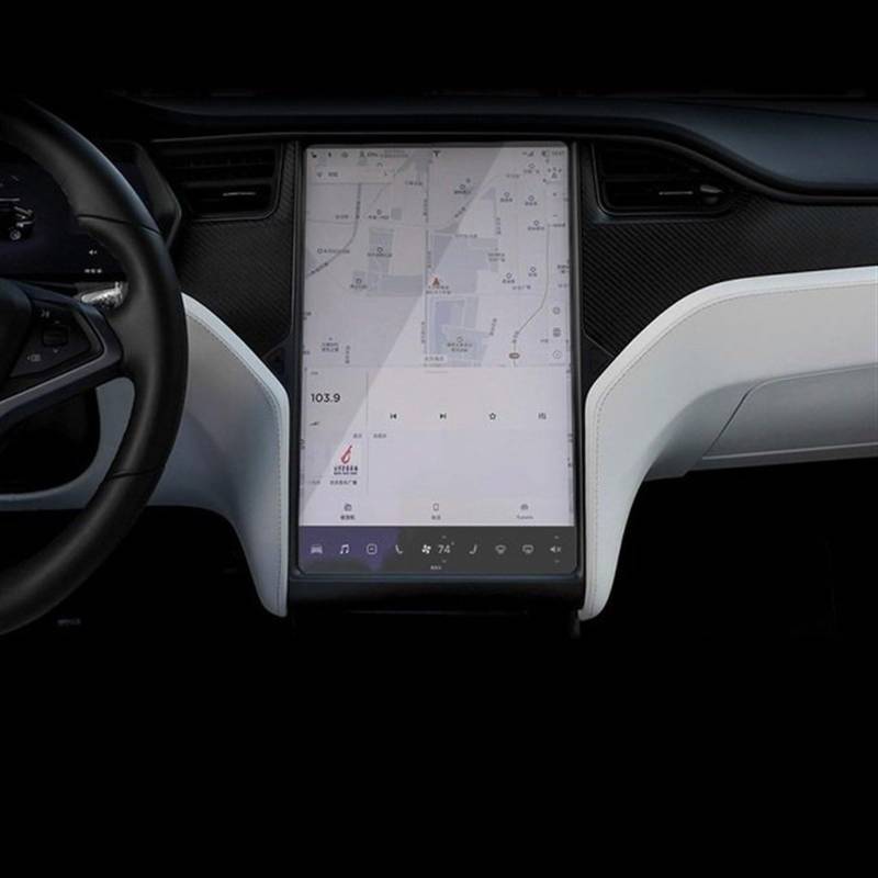 CLWYWUL Navigation AR Schutzfolie Kompatibel Mit Tesla Für Model 3 S X, Auto-HD, Matt, Gehärtetes Glas, Displayschutzfolie, Center Control Screen, Navigationsschutz, Glasfolie(Model x s HD) von CLWYWUL