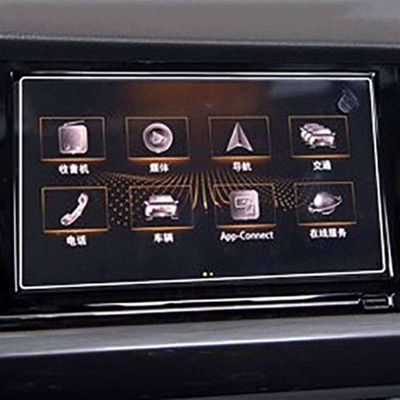 CLWYWUL Navigation AR Schutzfolie Kompatibel Mit VW Für Passat 2019 2020 2021, Gehärtetes Glas, Schutzfolie, Autoradio, GPS-Navigation, Displayschutzfolie, Auto-Innenraum(8 Inch) von CLWYWUL